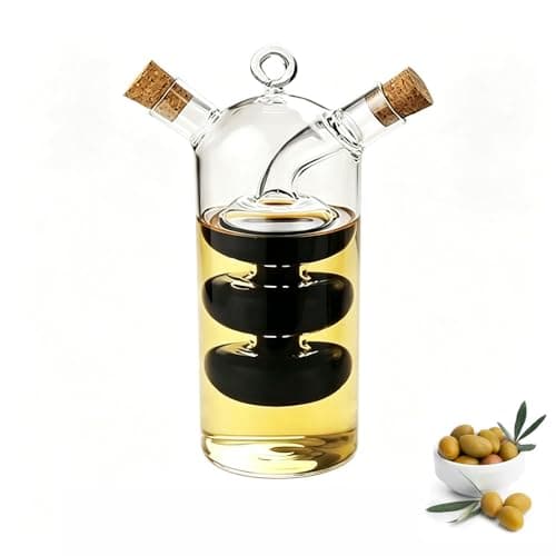 Glass Cruet That Pours Oil and Vinegar