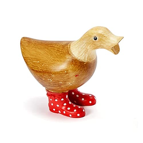 Duck with Polka Dot Rain Boots
