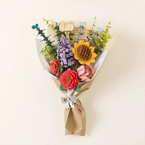 Wooden Flower Building Kit