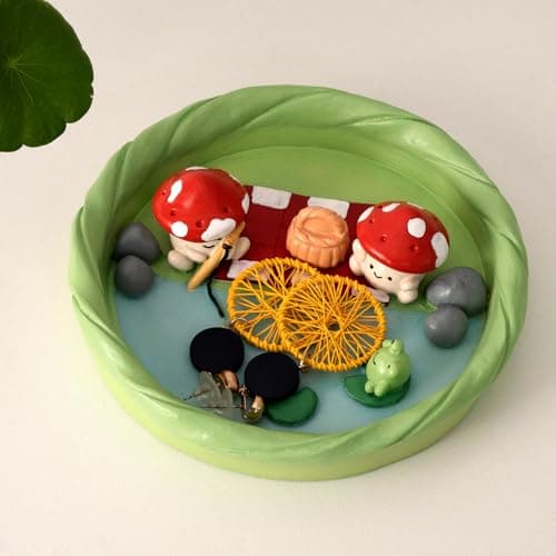 Mushroom Pond Dish to Catch Stray Rings