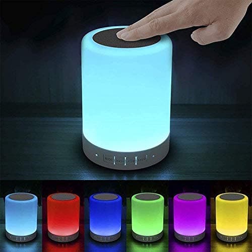 Color Changing Touch Bedside Lamp with Speaker