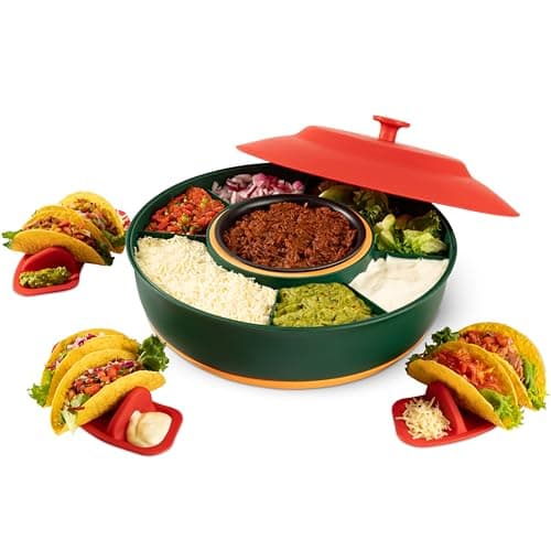 Taco Bar With Heated Pot for Fillings