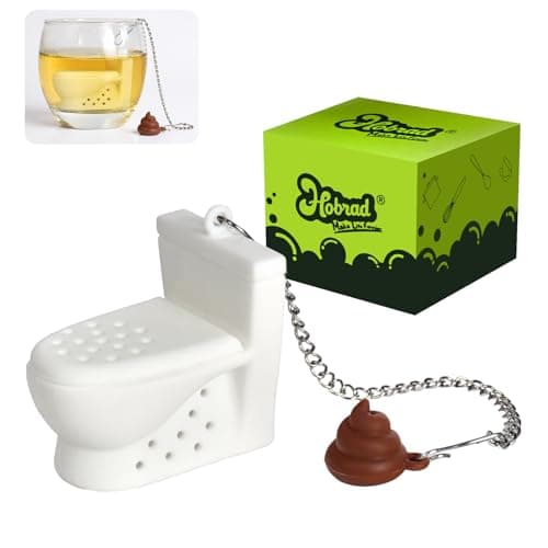 Toilet Tea Infuser With a Poop Charm