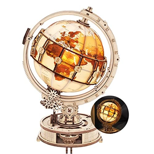 Wooden Globe Kit That Glows