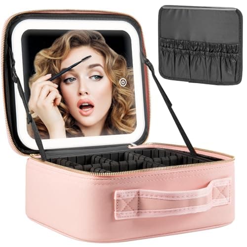 Makeup Case With a Lit Mirror