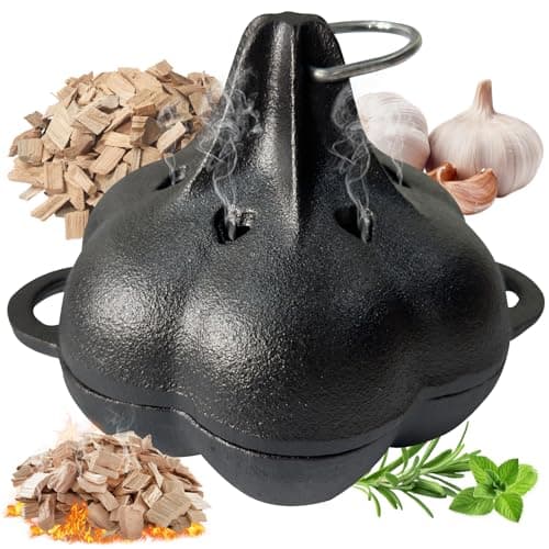 Cast Iron Smoker Shaped Like Garlic