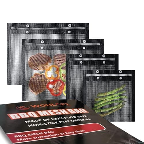 Mesh Grill Bags for Sauceless Cleanup