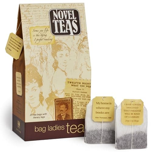 Tea Bags Tagged With Literary Quotes